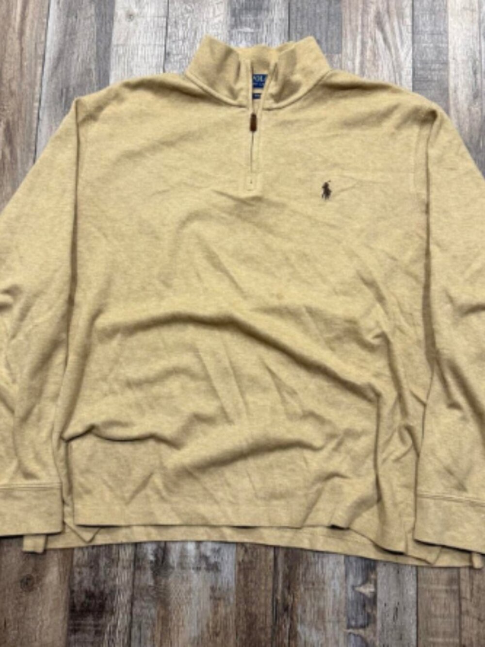 RAULPH LAUREN TAN MENS 1/4ZIP